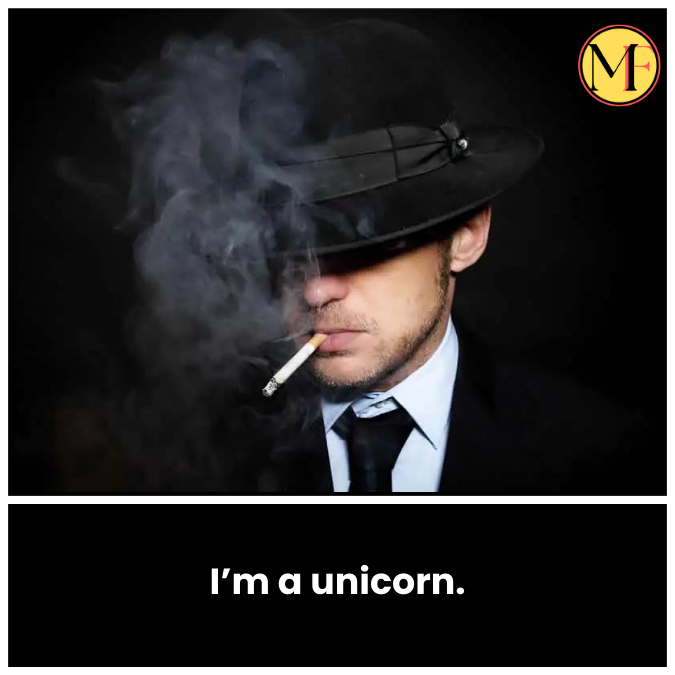 I’m a unicorn.