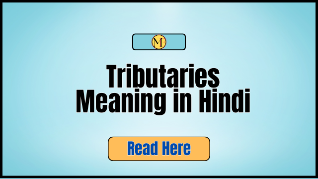 Tributaries Meaning in Hindi